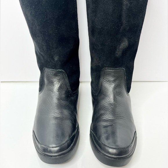 Frye ‘Gemma’ Shearling Lined Leather/Suede Tall Boots - Picture 5 of 11